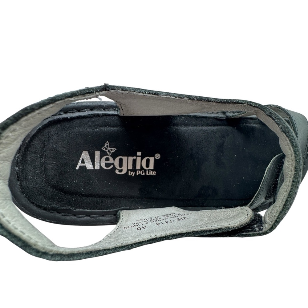 NEW Alegria Vienna Oiled Black Sandals Women’s EU 40 US 9.5-10 Comfort - Picture 14 of 15